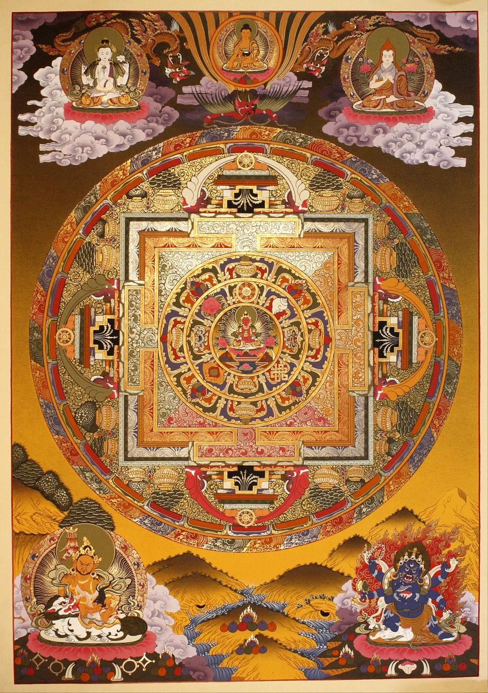 Tibetan Mandala Thangka Paintings | Galactic Resonance